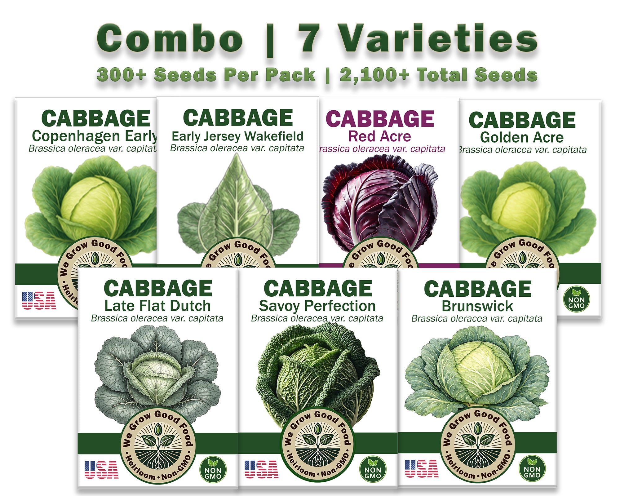 Cabbage Combo - 7 Varieties