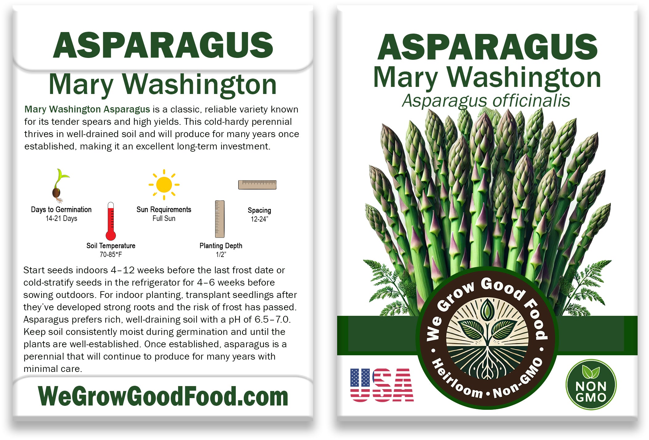 Mary Washington Asparagus Seeds
