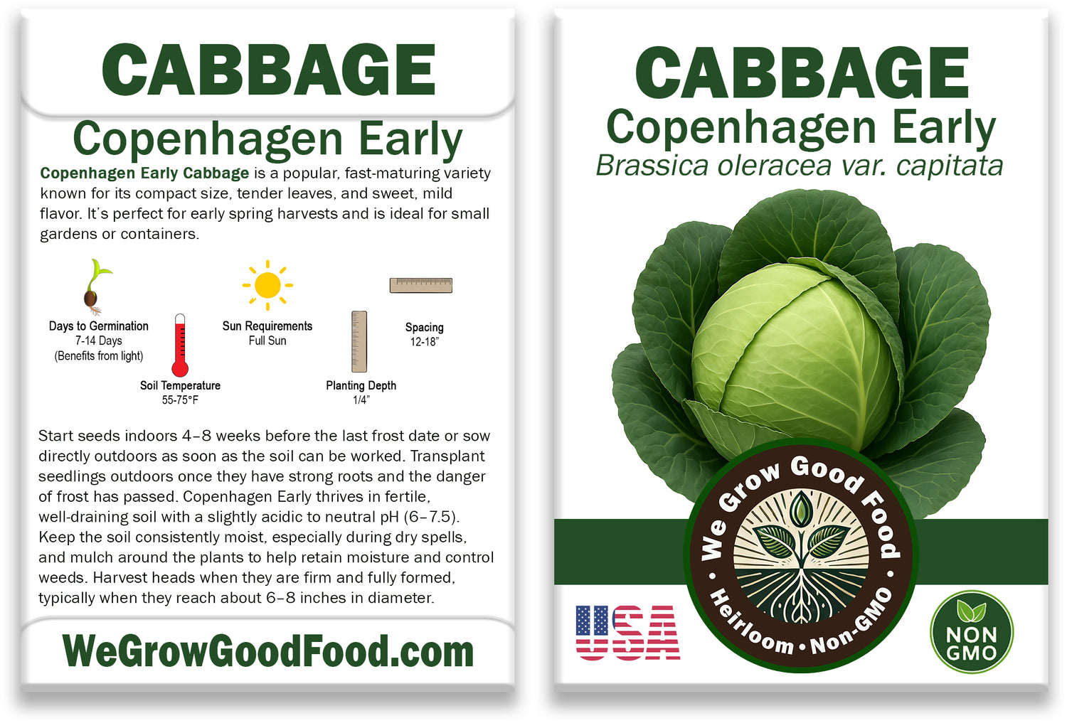 Cabbage Seeds, Copenhagen Early