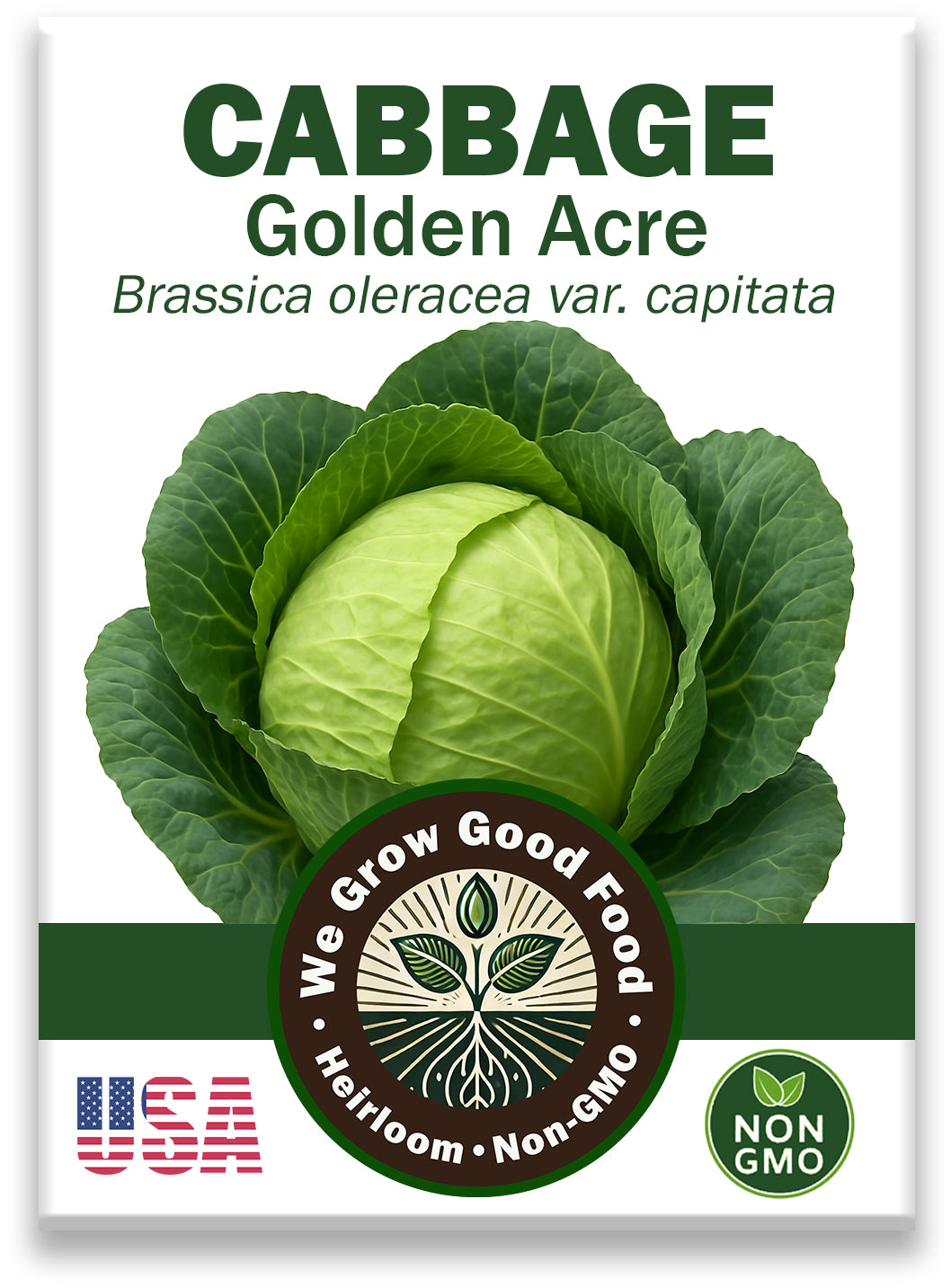 Cabbage Seeds, Golden Acre