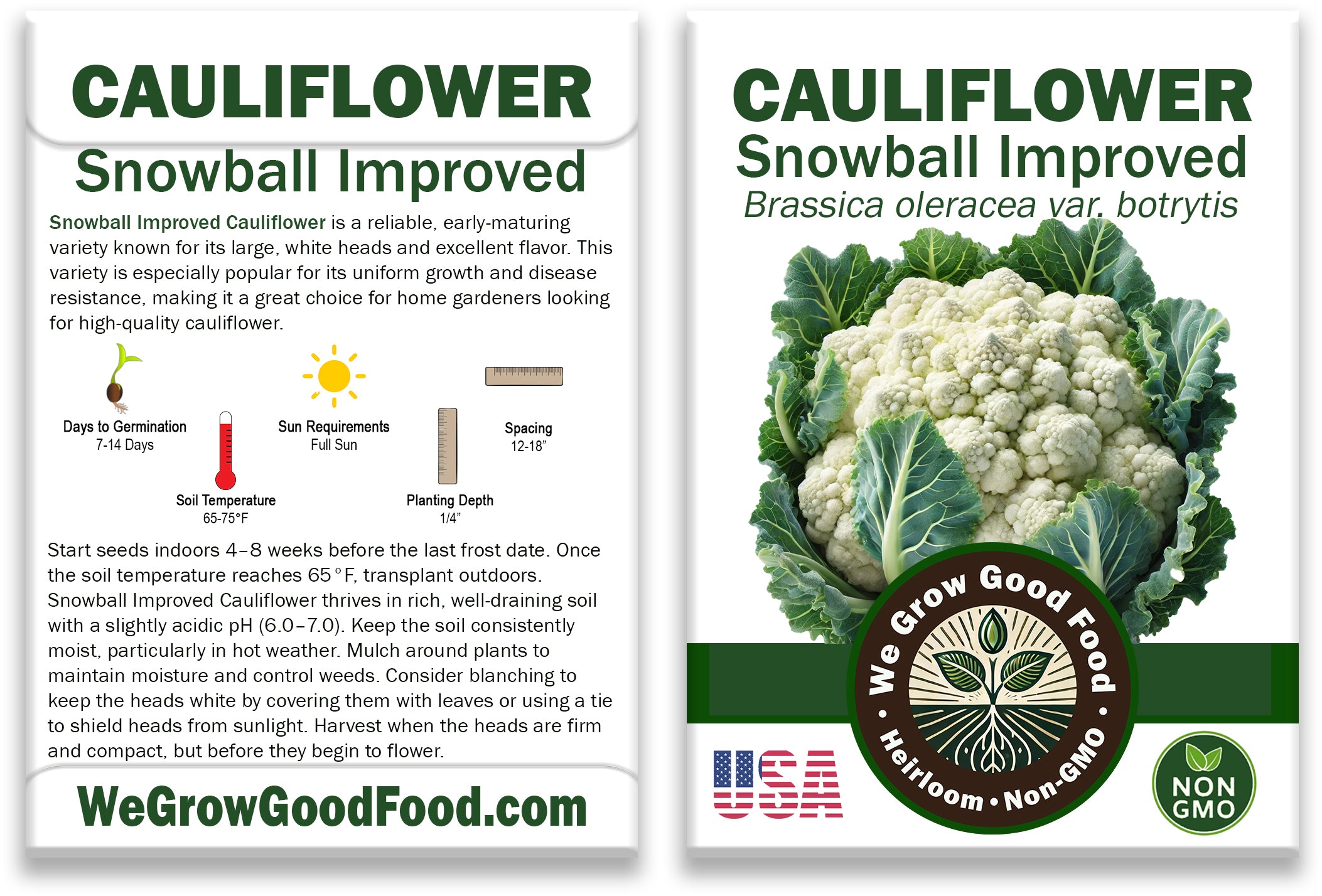 Snowball Improved Cauliflower Seeds