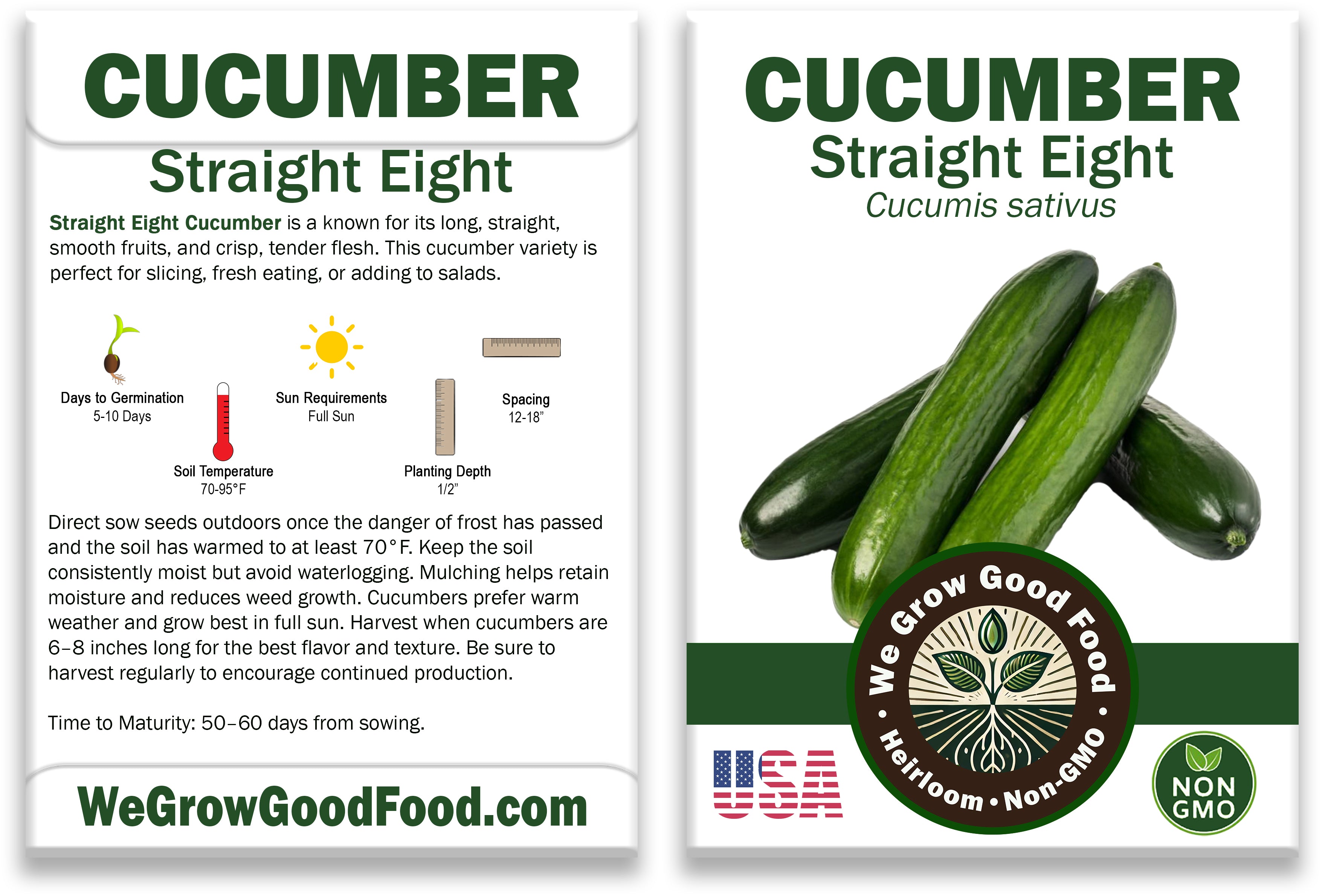 Straight Eight Cucumber Seeds