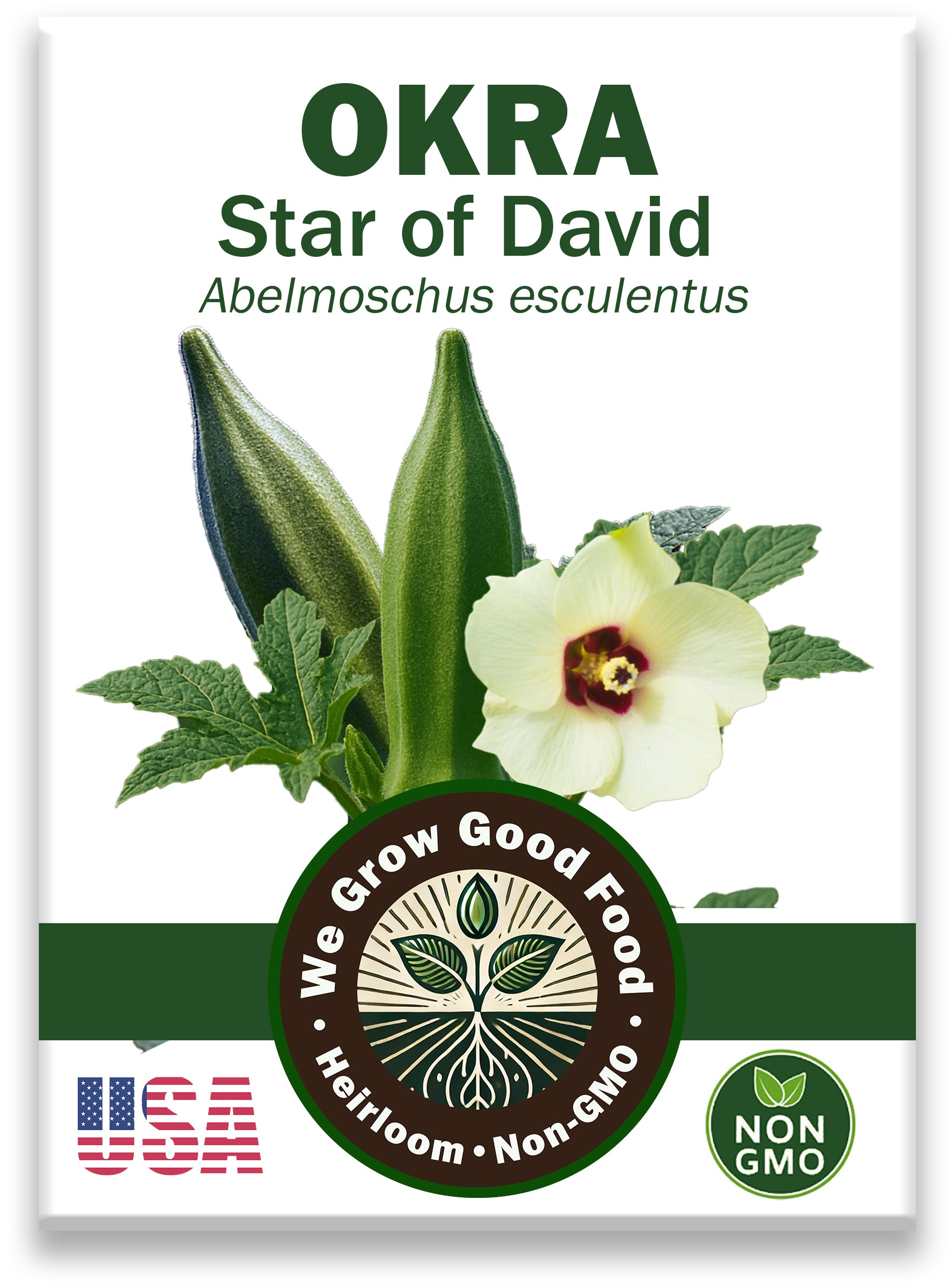 Star of David Okra Seeds