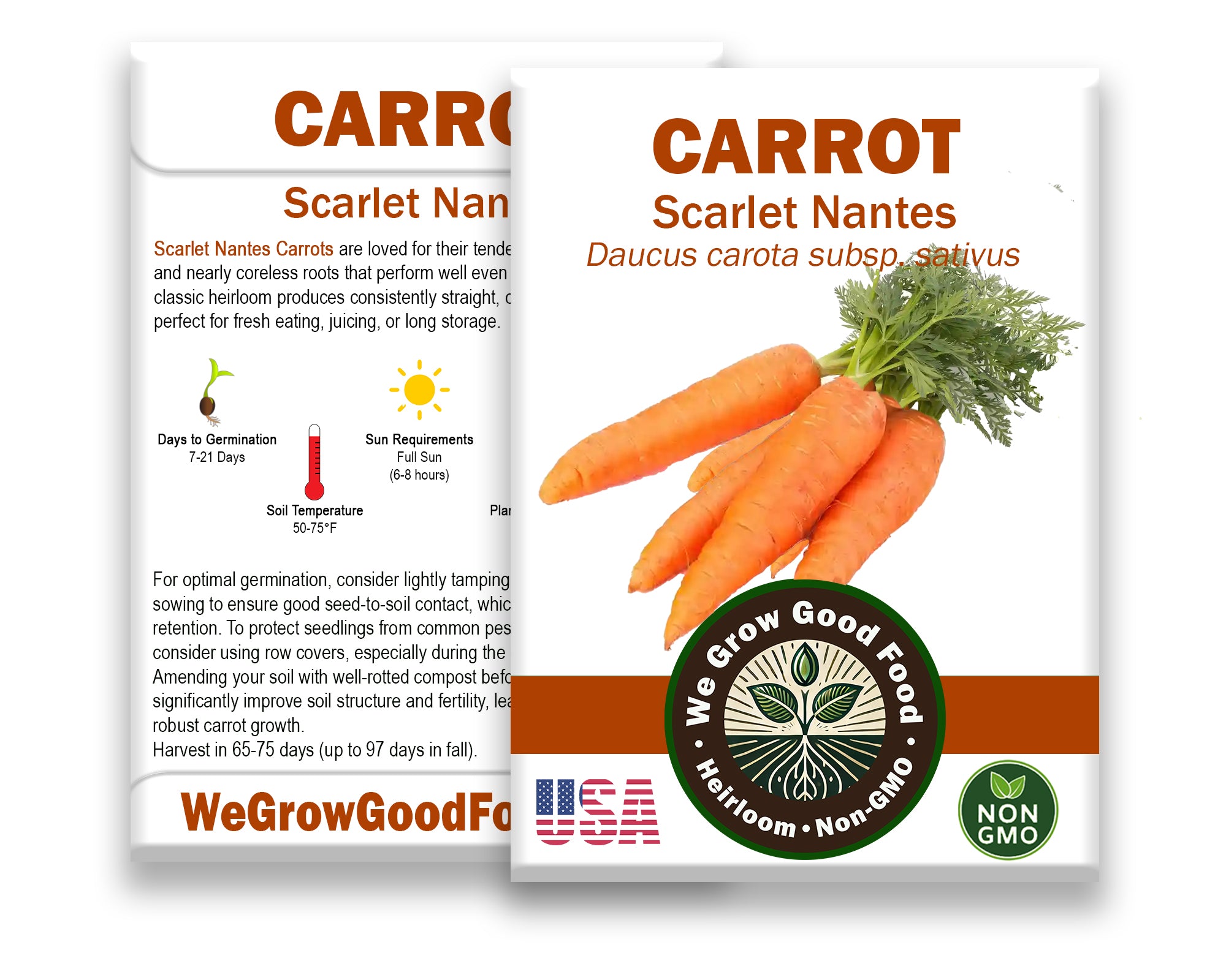 Carrot Seeds, Scarlet Nantes