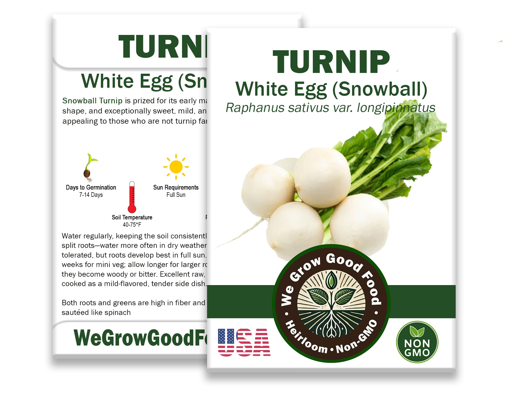 Turnip Seeds, White Egg