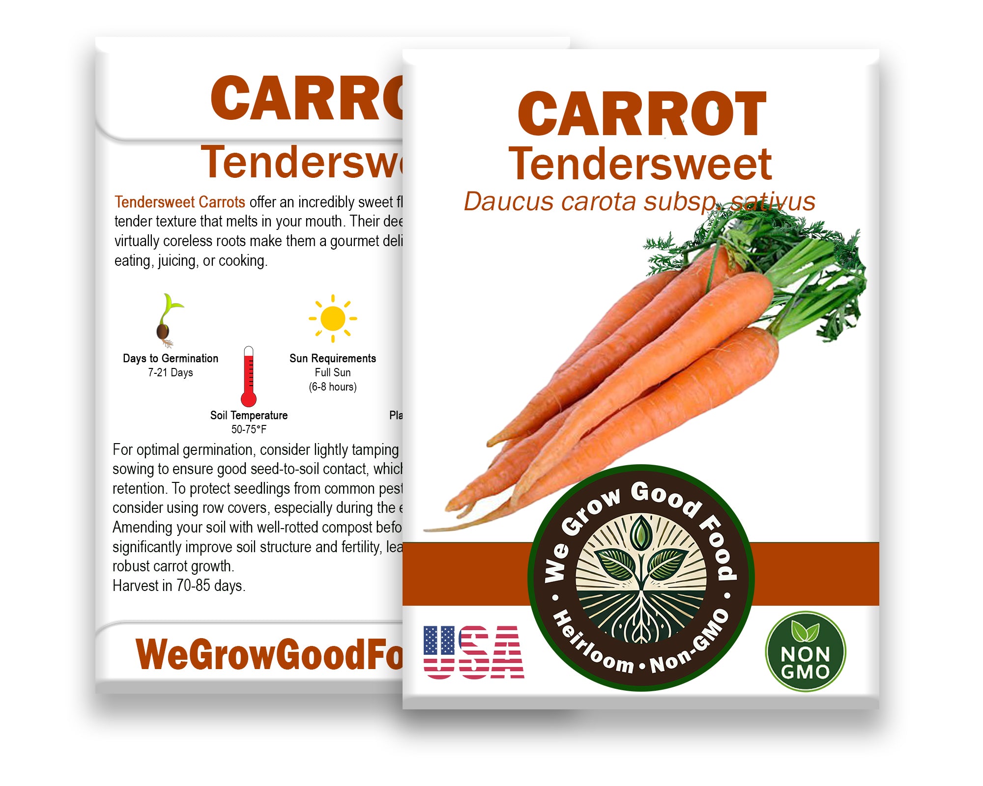 Carrot Seeds, Tendersweet