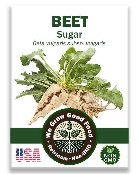 Sugar Beet seed pack featuring product name and visual branding. Ideal for home growers and sustainable gardeners.