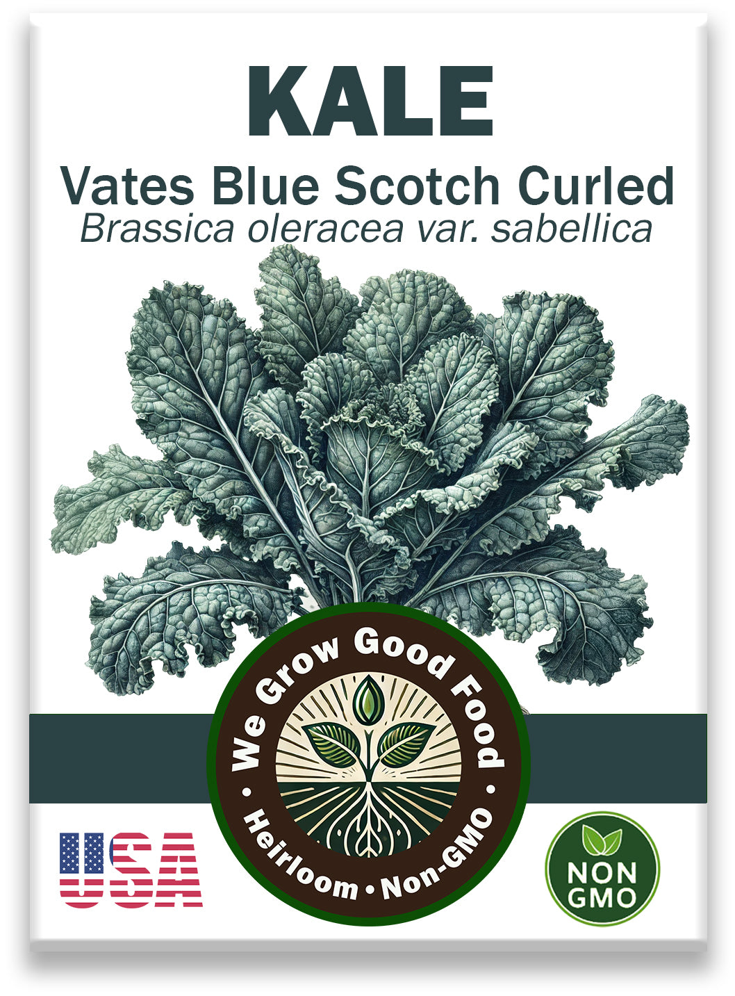 Vates Blue Scotch Curled Kale Seeds
