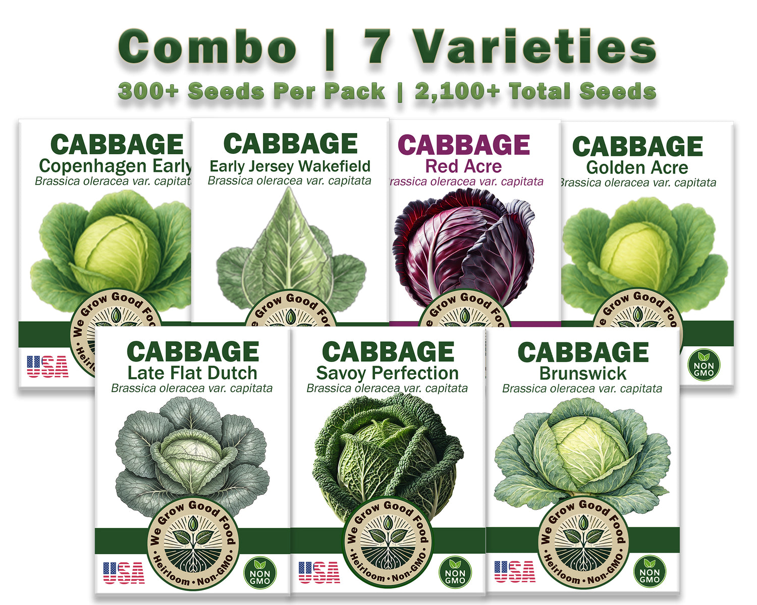 Cabbage Combo - 7 Varieties