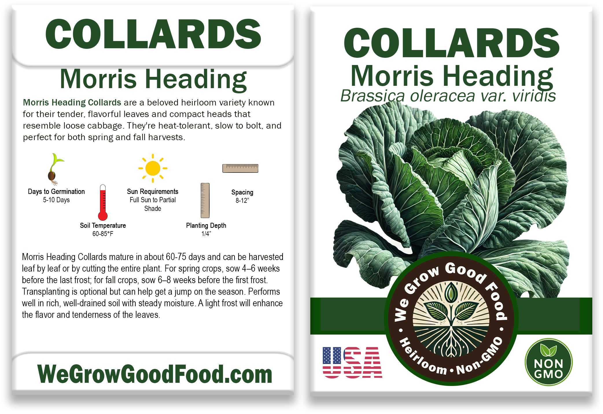 Morris Heading Collards Seeds