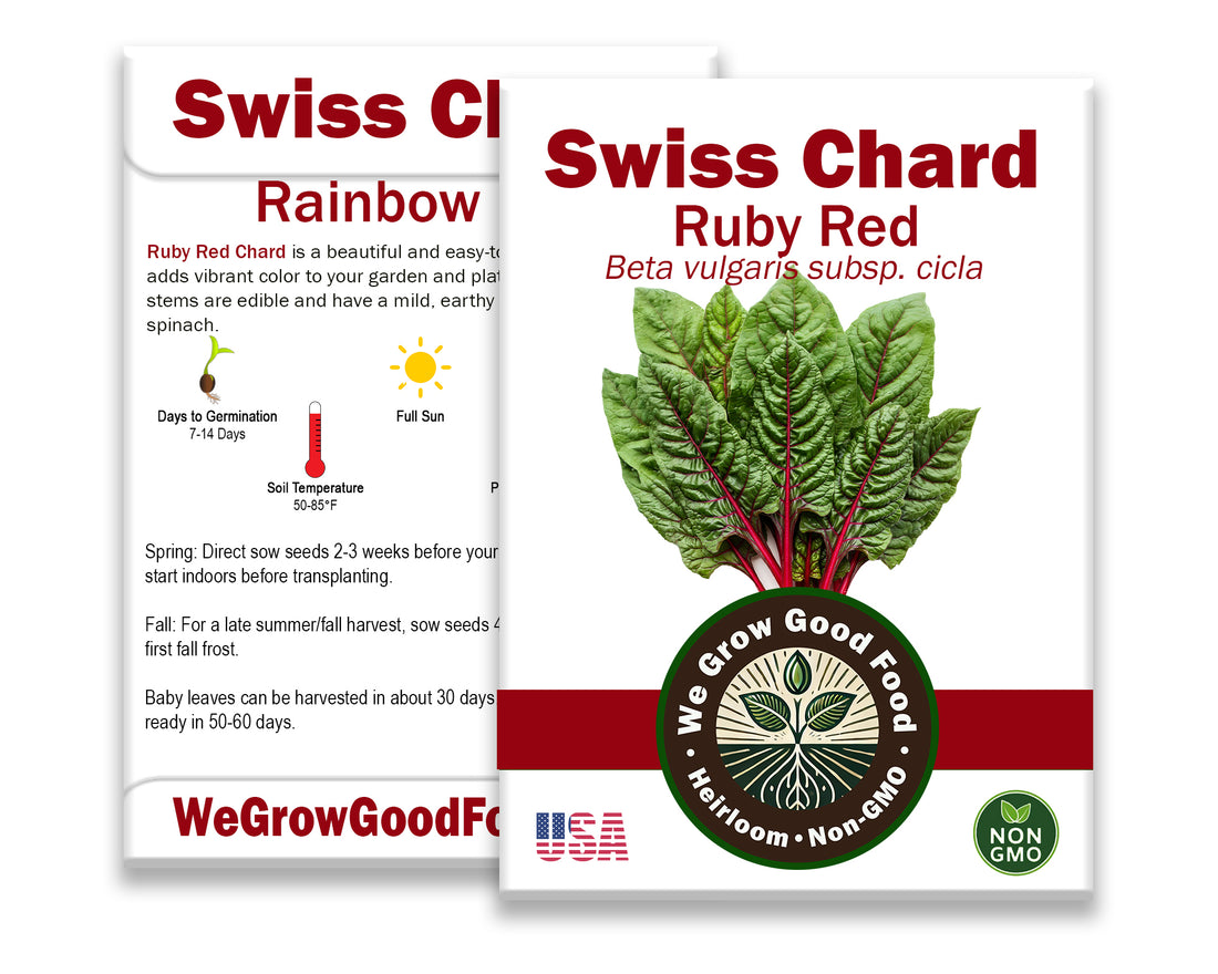 Swiss Chard Seeds, Ruby Red